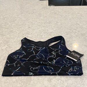 Victoria's Secret Black and Blue Sports Bra